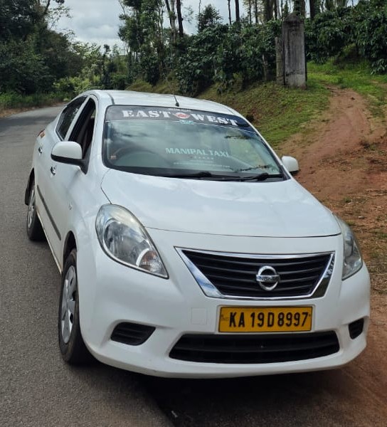 Nissan Sunny taxi in Manipal